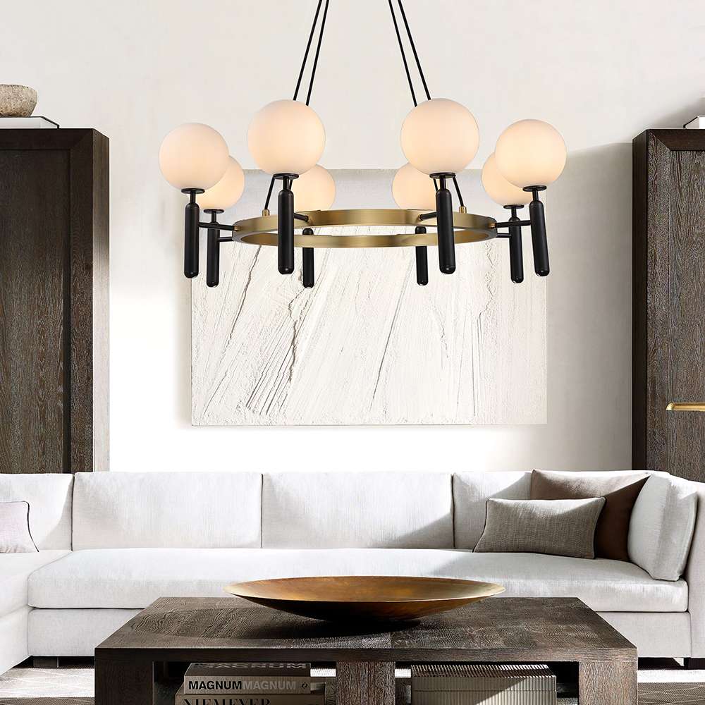 vintage brass hanging light