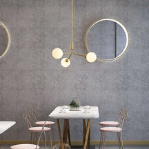 brass glass globe pendant