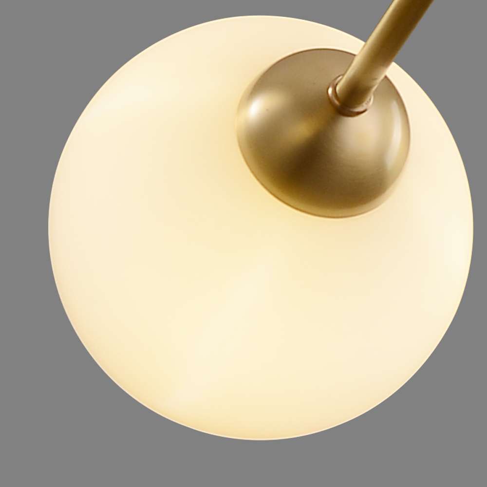 glass globe chandelier