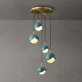 White Glass Chandelier