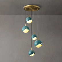 White Glass Chandelier
