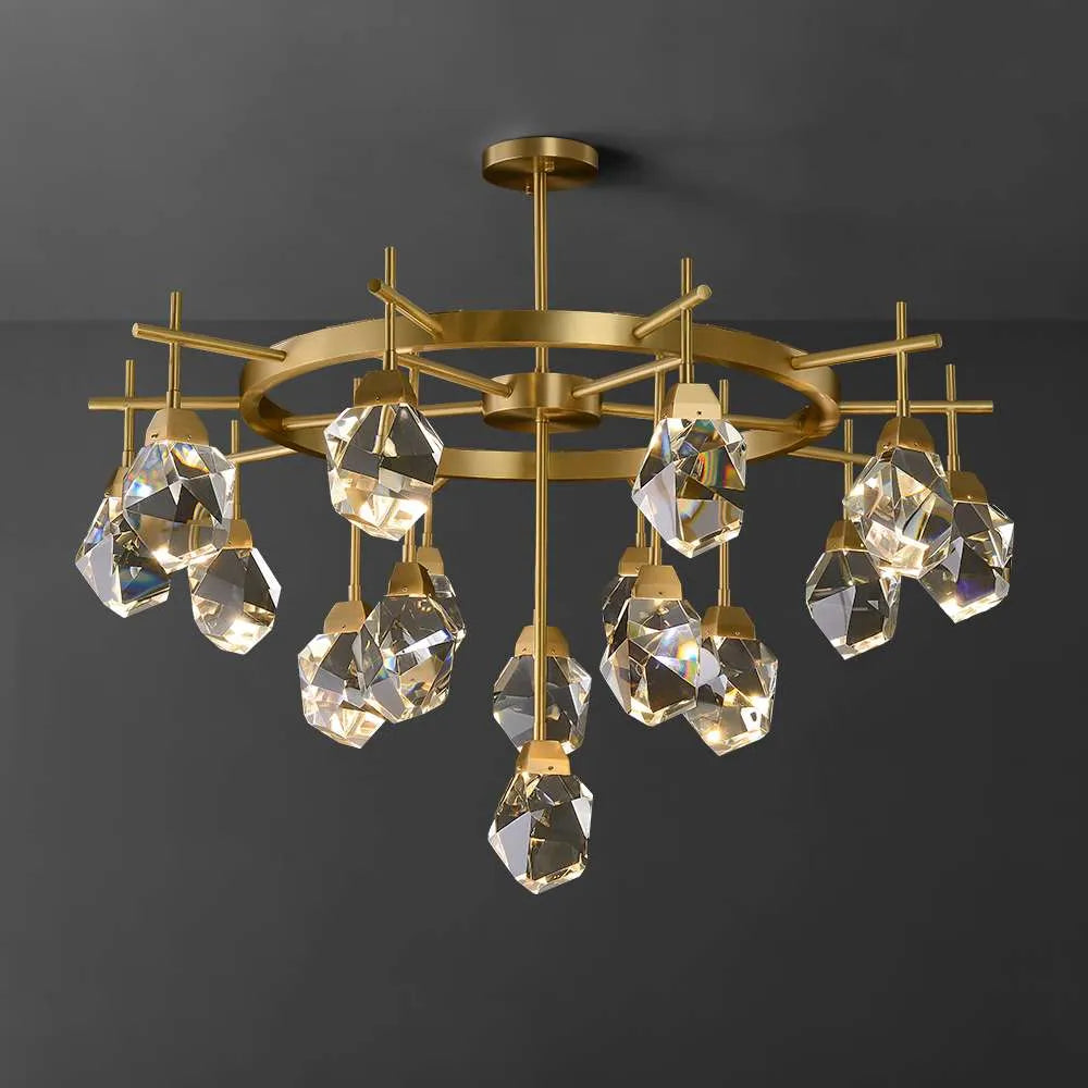 brass crystal chandeliers
