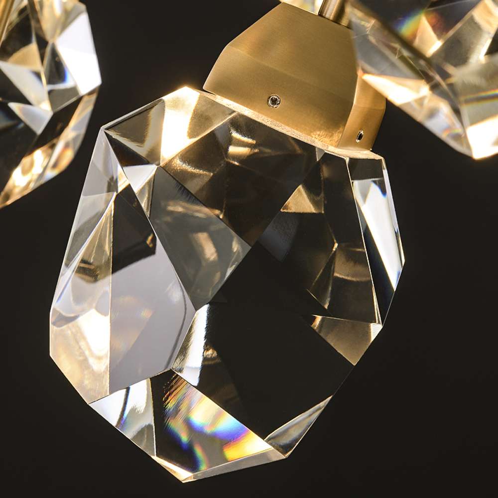 clear crystal round chandelier