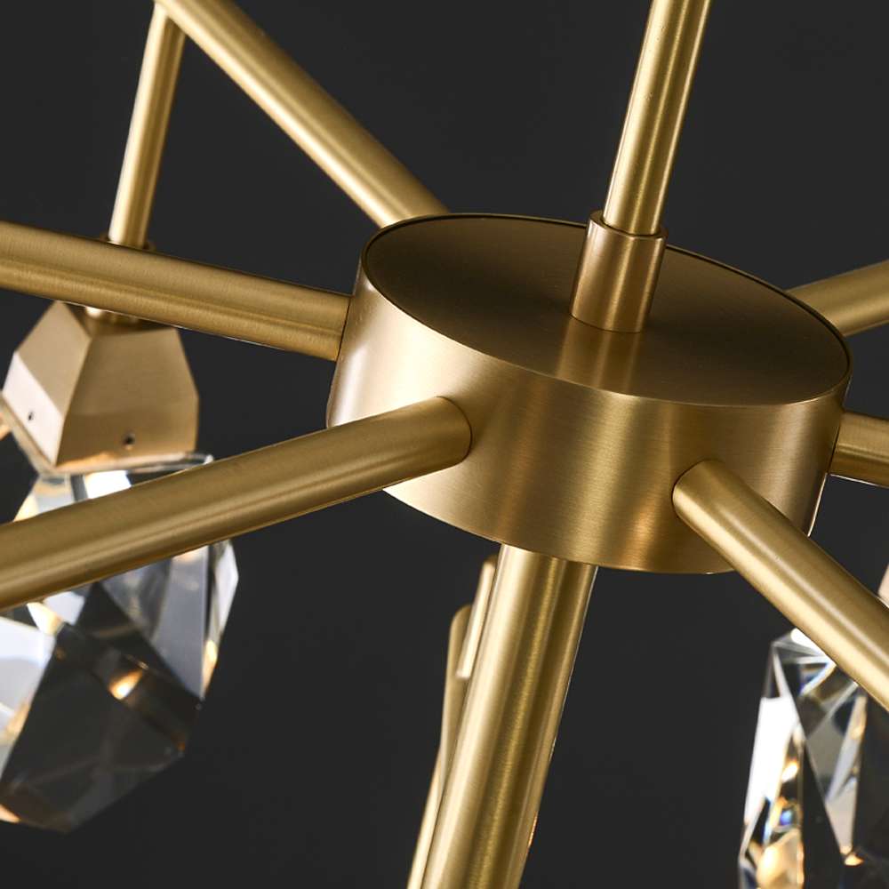 brass crystal chandelier