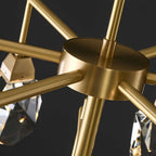 brass crystal chandelier