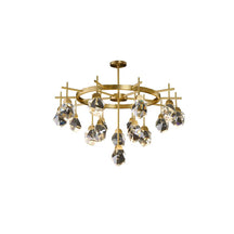 round crystal chandelier