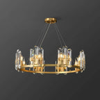 crystal brass chandelier