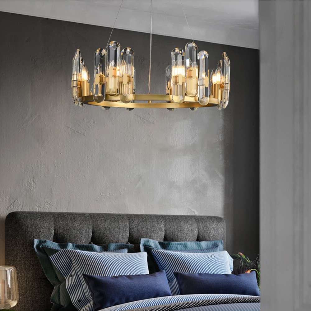 modern crystal hanging light