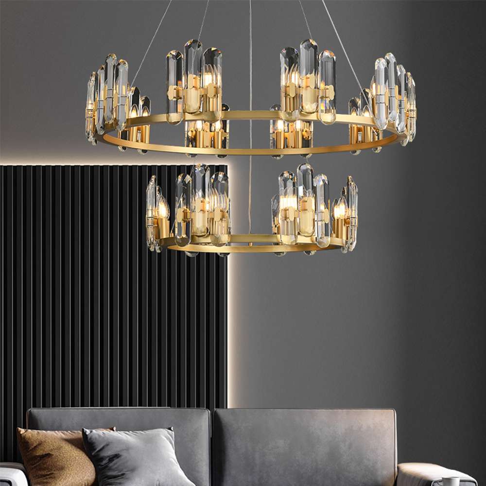 sparkling crystal ceiling light