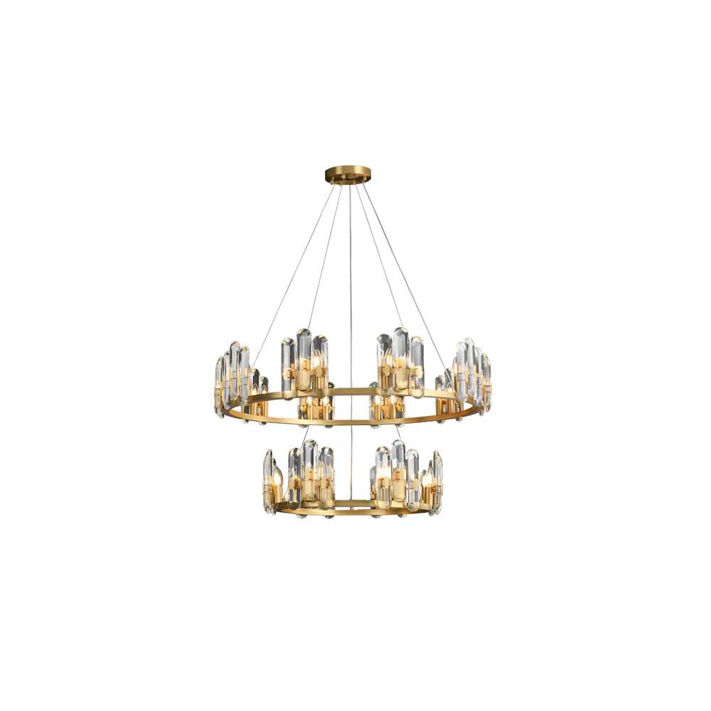 clear crystal ring chandelier