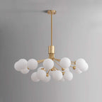 cluster glass chandelier lighting