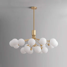 cluster glass chandelier lighting