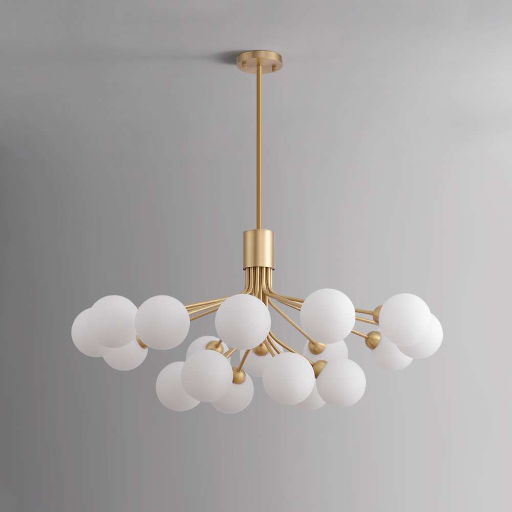 cluster glass chandelier lighting