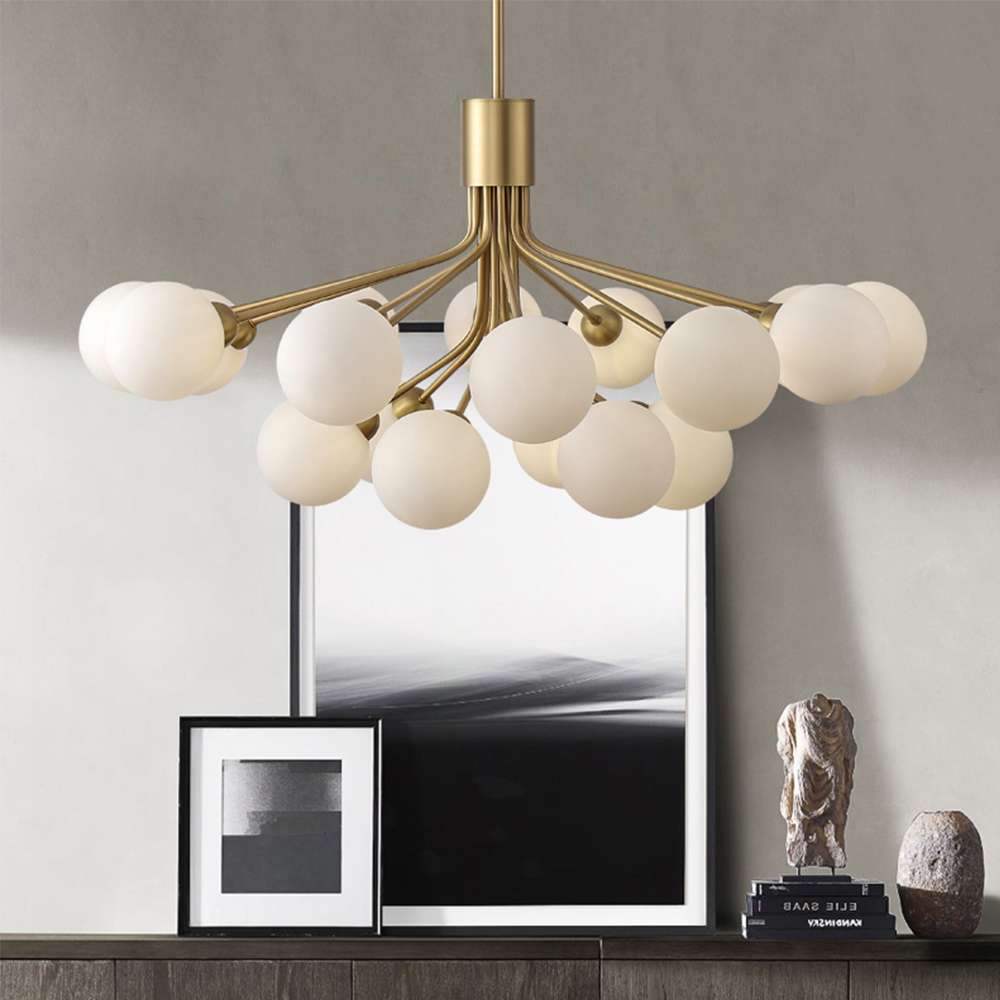 modern glass apiales chandelier