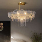 modern glass chandelier for home