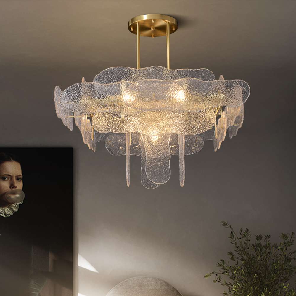 modern glass chandelier for home