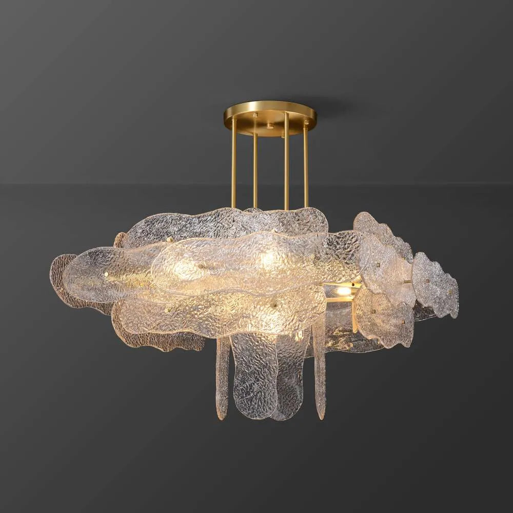 nube glass chandelier lamp