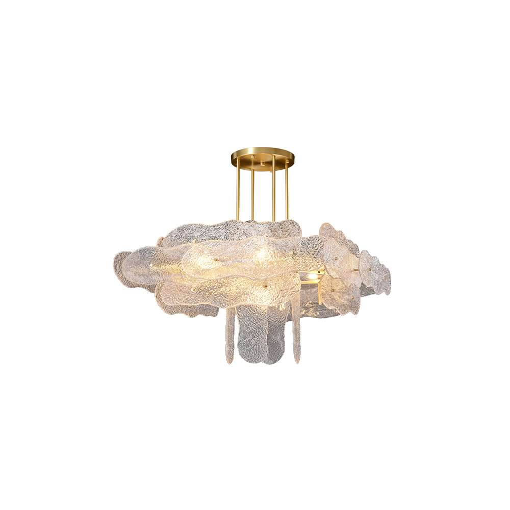 contemporary nube glass lamp