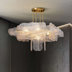 elegant glass chandelier light