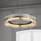 led ring chandelier