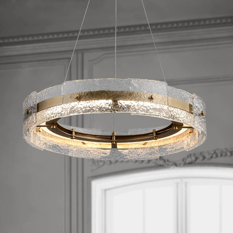 led ring chandelier
