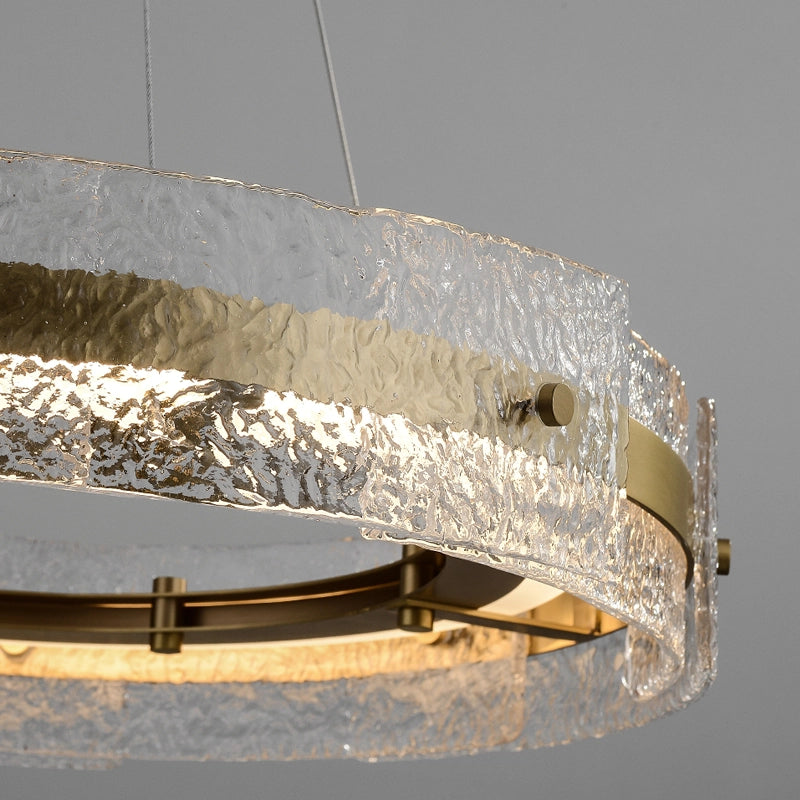 clear glass chandelier