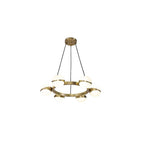 elegant glass pendant chandelier