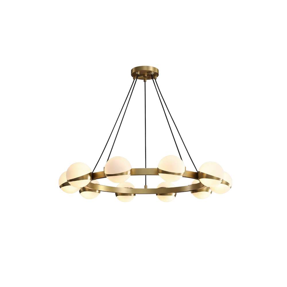 art deco glass chandelier light