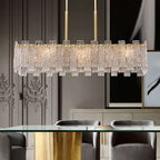 modern glass chandelier