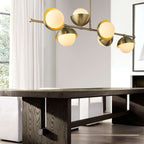 glass linear chandeliers