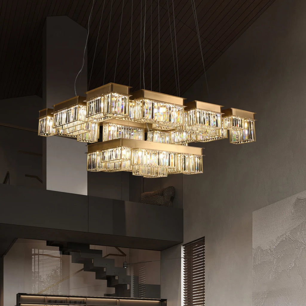 modern rectangular chandeliers
