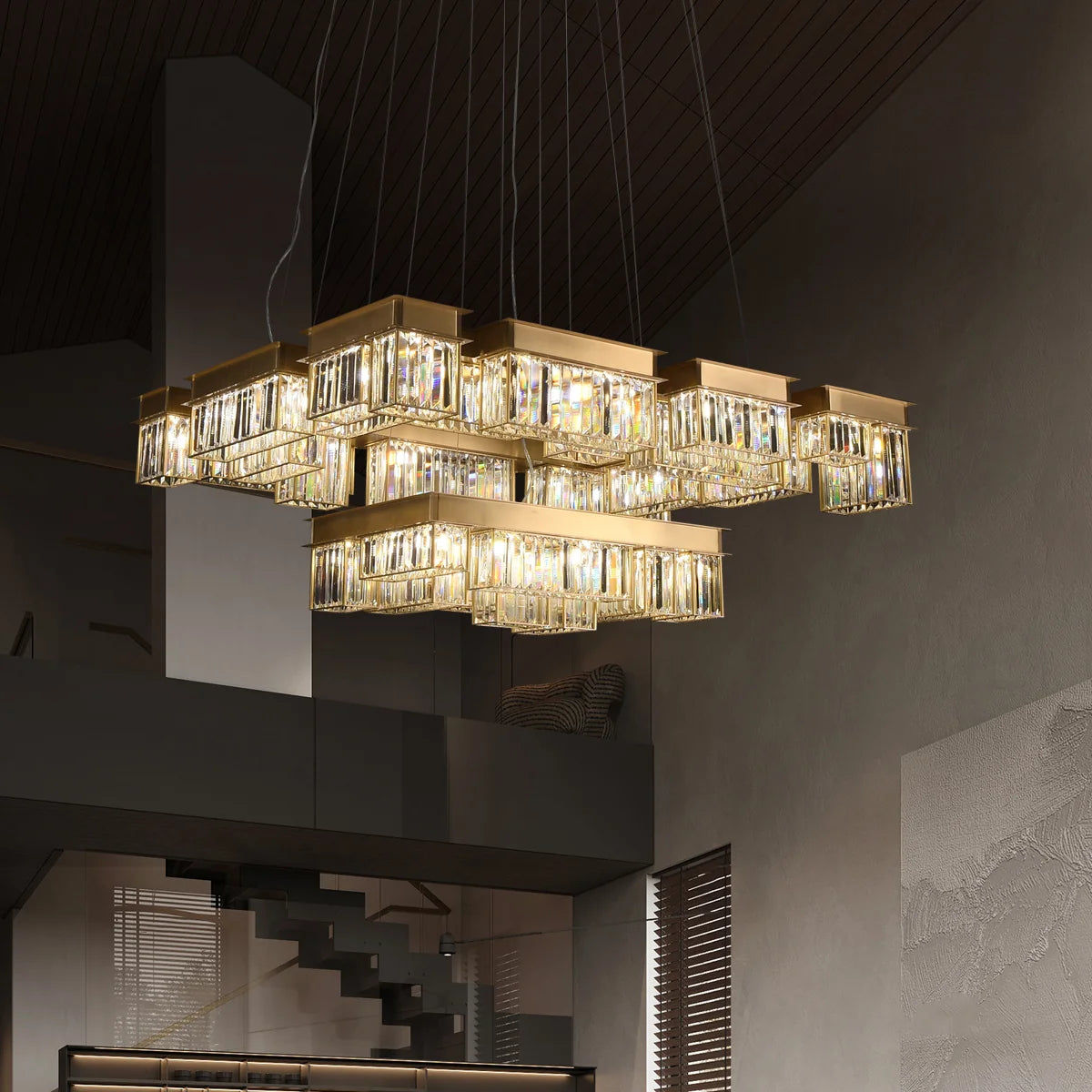 modern rectangular chandeliers