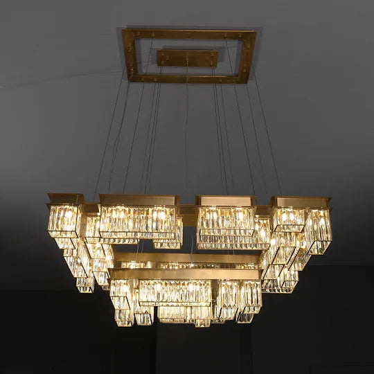 rectangular chandelier design