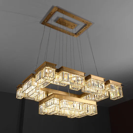 tiered grand chandelier