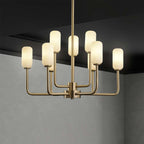 brass opaline ceiling light