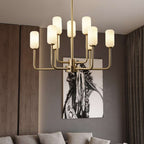 modern opaline glass chandelier