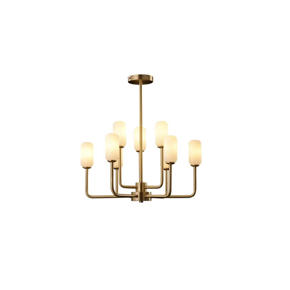 modern brass chandelier