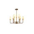 modern brass chandelier