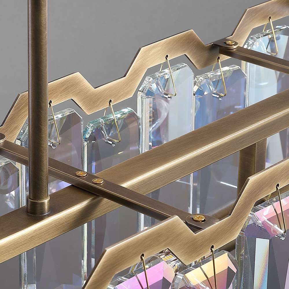 vibrant crystal chandeliers