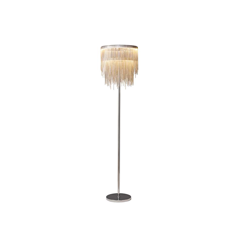 elegant chrome floor lamp