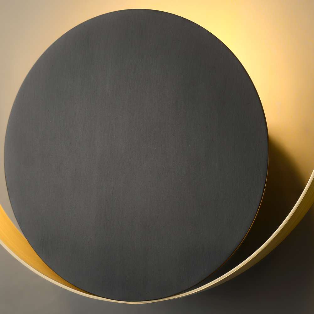 Modern Black & Bronze Circle Venicem Wall Light Fixtures - View 5