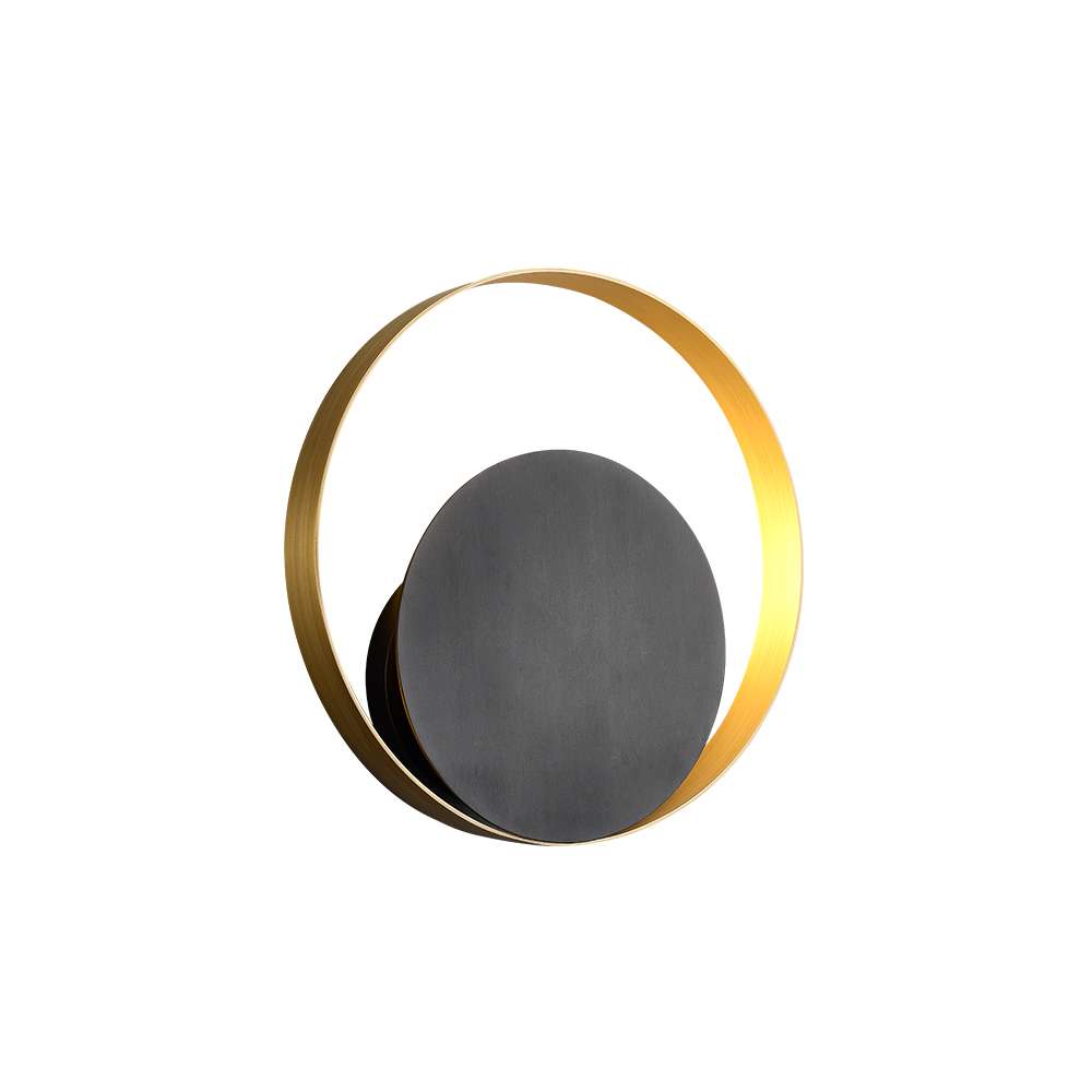 Modern Black & Bronze Circle Venicem Wall Light Fixtures - View 7