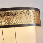 Classic Multi-Layer Alabaster Wall Lamp | Textured Accent Lighting - View 3