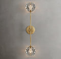 Clear Glass Double Grand Wall Sconce