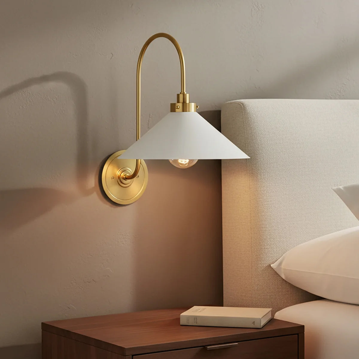 Clivedon Aged Brass Globe Bathroom Vanity Sconce