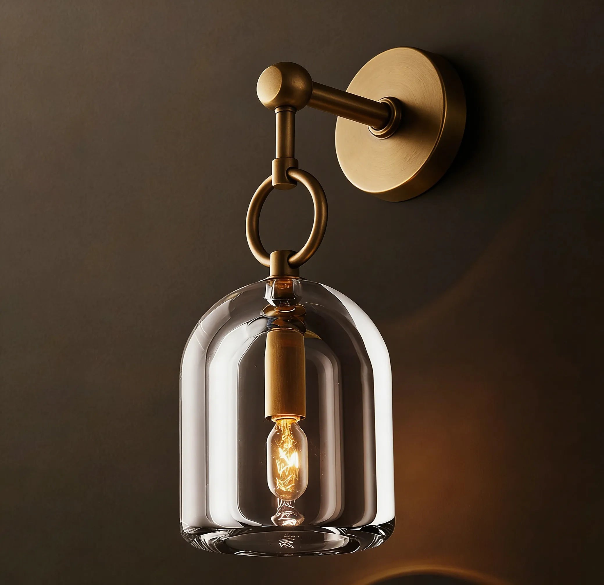 Cloche Crystal wall light