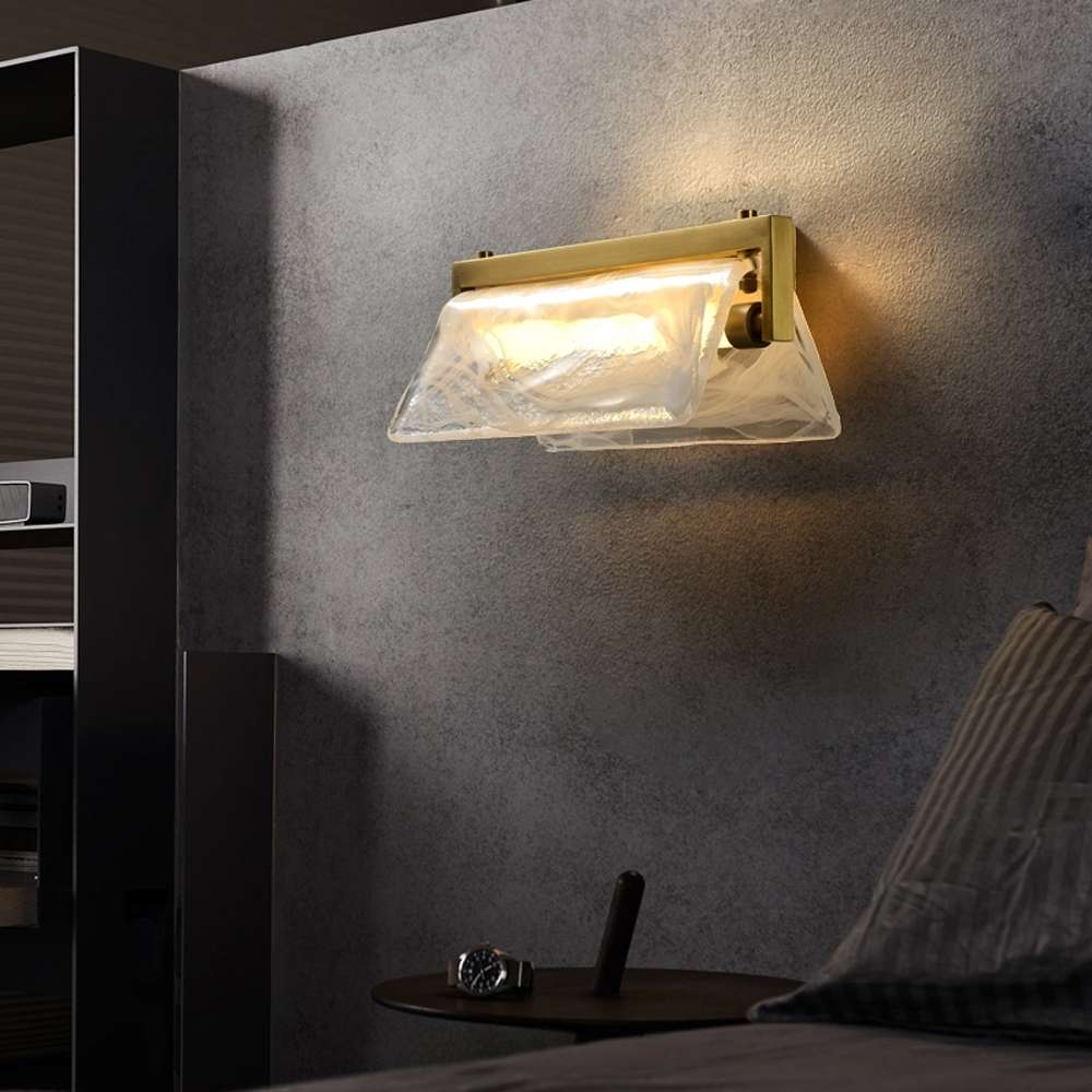 fog glass wall sconce