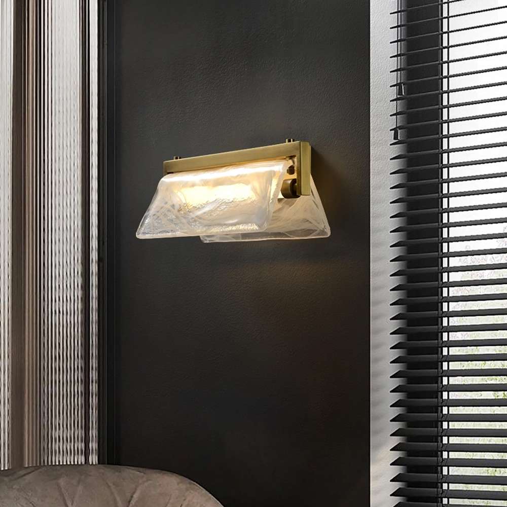 clouded glass wall light