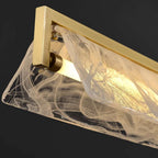 modern foggy glass sconce