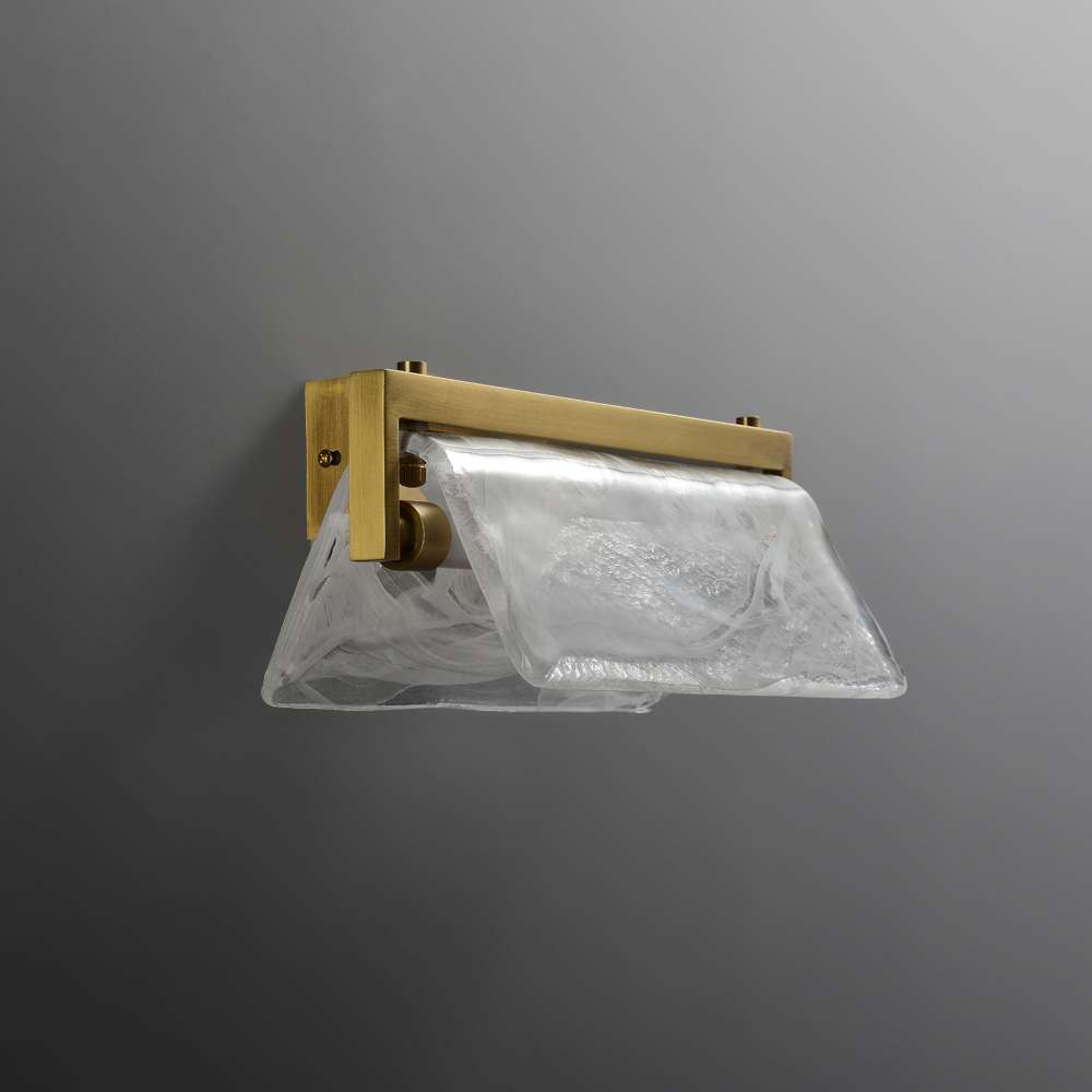 soft light glass wall lamp